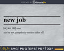 New job definition svg printable file