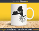 New York NY Roots Home Native Map silhouette cricut cut