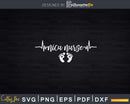 NICU Neonatal Nurse Heartbeat Svg T-shirt Design