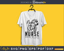 Night shift nurse keeping en alive til svg png silhouette