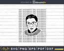 Notorious RBG Ruth Bader Ginsburg Feminist svg Designs