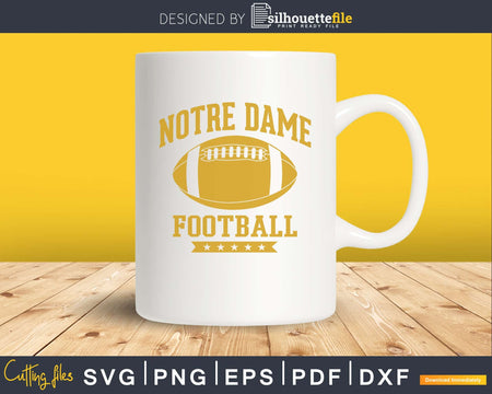 Notre Dame US Football svg png dxf cricut digital cutting