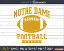 Notre Dame US Football svg png dxf cricut digital cutting