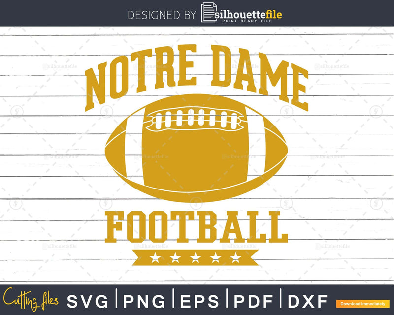 Notre Dame US Football svg png dxf cricut digital cutting