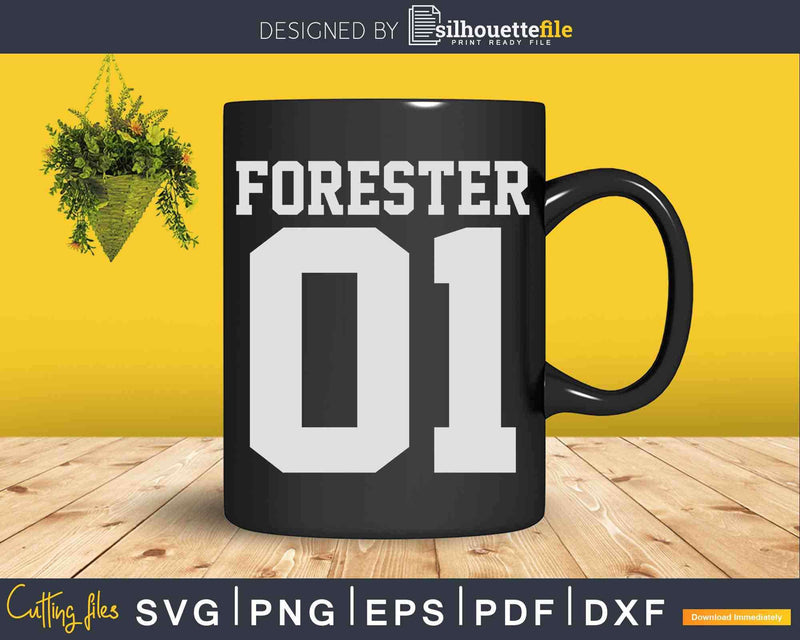 Number one forester Jersey Svg Crafting Design