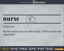 Nurse definition svg printable file