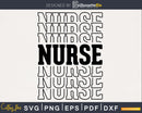 Nurse retro style svg cricut cut files