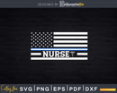 Nurses USA Flag Thin Blue White Line Svg Cut Files