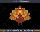 Nursing turkey thanksgiving svg png cricut printable files