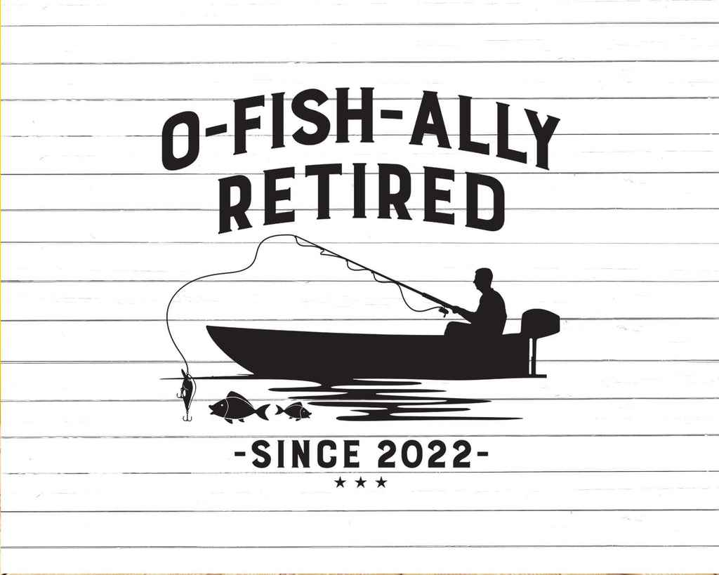 Fishing Retirement Blanket, O-Fish-Ally Retired