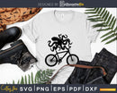 Octopus on bicycle Cycling octopus svg design cricut