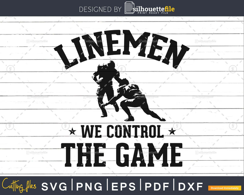Offensive Defensive Linemen Control Lineman svg png dxf