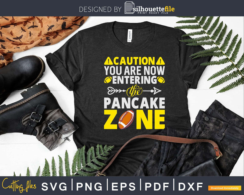 Offensive Line Pancake Zone Funny Football Lineman Svg Dxf