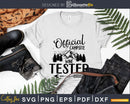 Official Campsite Wine Tester Funny Camping Alcohol svg cut