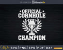 Official Cornhole Champion Svg Dxf Cut Files