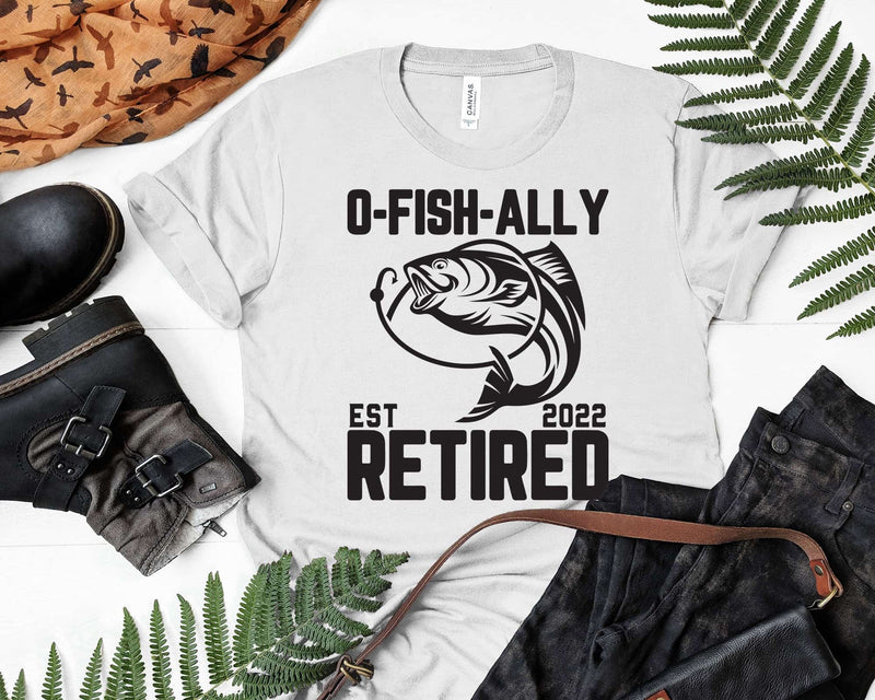 O’fish’ally Retired 2022 Fishing Lover Funny Retirement