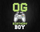Og of the Birthday Boy Matching Video Game buy svg designs