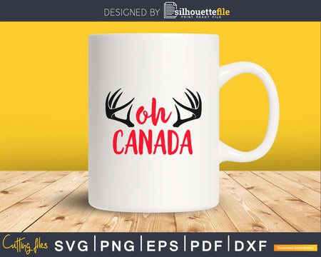 oh Canadian svg cricut cut digital cutting files