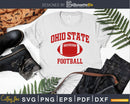 Ohio State Football OH vintage Varsity style svg png dxf