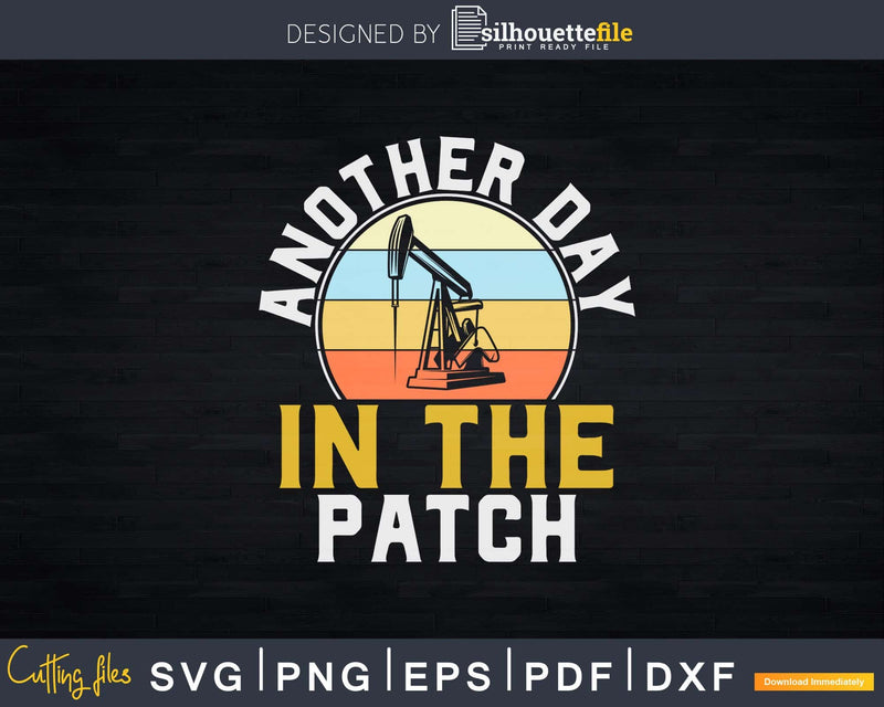 Oil Rig Worker Drill Oilfield Workers Patch Png Svg Cutting