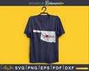 Oklahoma OK Home Heart Native Map svg cricut cut png