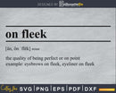 On Fleek definition svg printable file