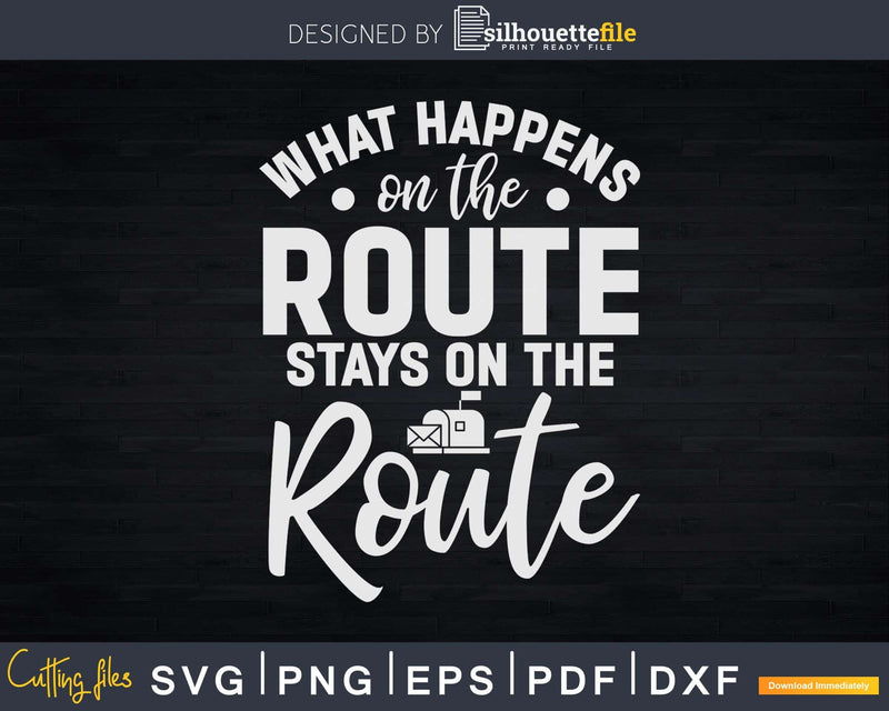 On The Route Postman Svg Cut Files