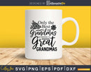 Only The Best Grandmas Get Promoted To Great Svg T-shirt