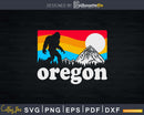 Oregon Pride Bigfoot Mountains 80’s Vintage Nature Design