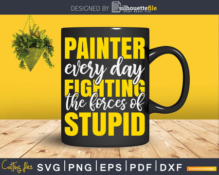 Painter And Decorator Forces Of Stupid Svg Dxf Cut Files