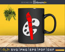 Painter Palette Brush Svg Dxf Cut Files