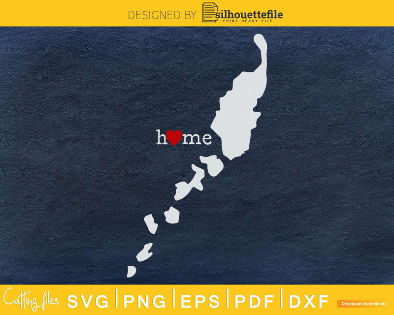 Palau PW Home Heart Native Map svg cricut cut png digital