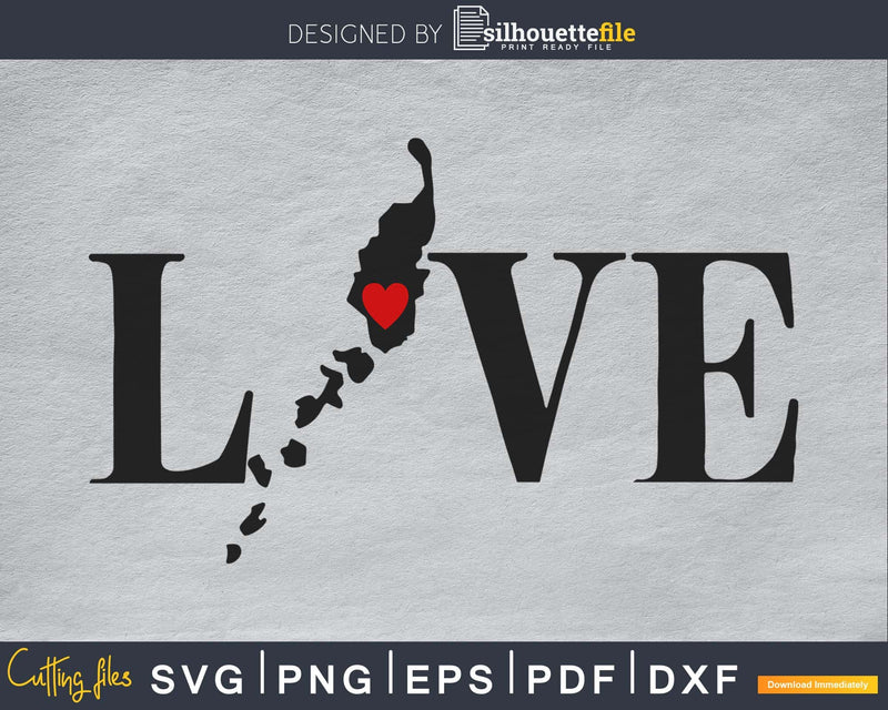 Palau PW Love Home Heart Native Map svg cricut cutting files