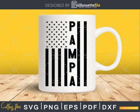 Pampa USA Flag 4th Of July Svg Png T-shirt Design