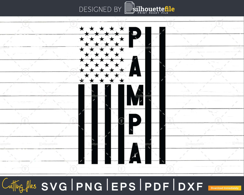 Pampa USA Flag 4th Of July Svg Png T-shirt Design