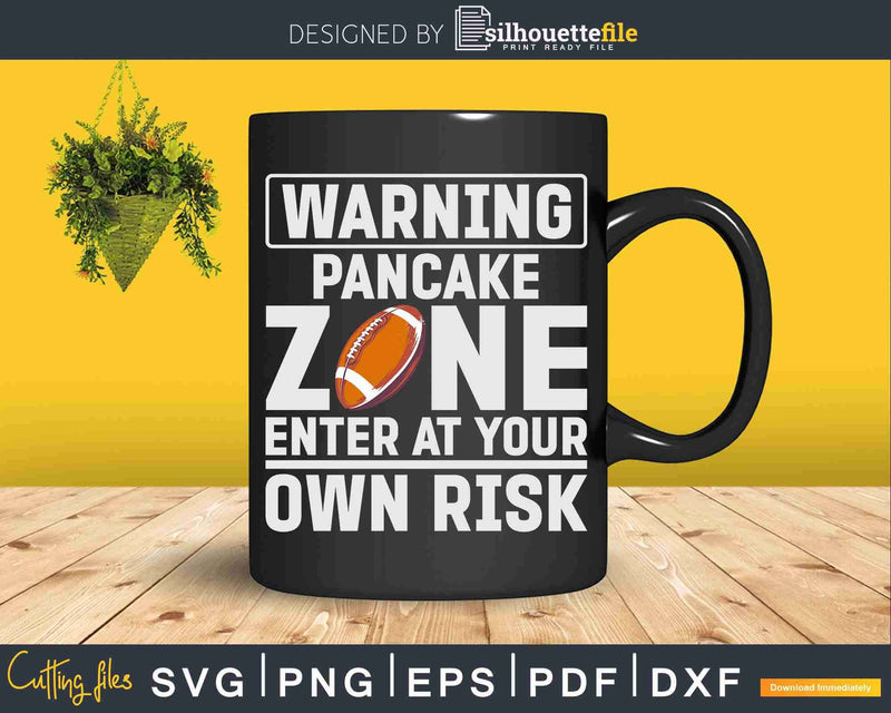 Pancake Zone Funny Offensive Line Football Lineman Svg Dxf