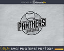 Panthers Baseball SVG digital cutting Cricut files