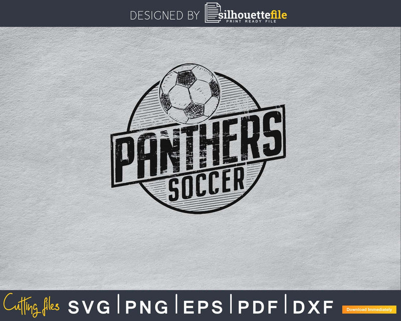 Panthers Soccer svg cricut digital cutting vector files