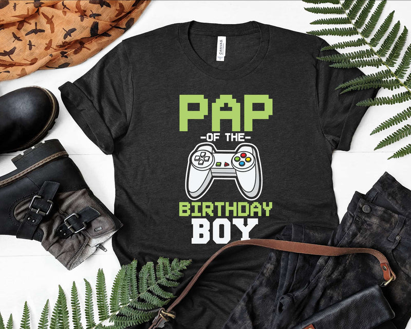 Pap of the Birthday Boy Matching Video Game birthday svg