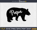 Papa bear svg png digital cricut printable file