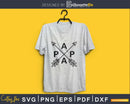 Papa with Arrows Svg craft cut file
