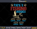 Papa’s Fishing Buddies svg design printable craft cut files