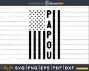 Papou USA Flag 4th Of July Svg Png T-shirt Design