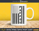Pappou USA Flag 4th Of July Svg Png T-shirt Design