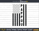 Pappou USA Flag 4th Of July Svg Png T-shirt Design