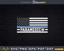 Paramedic American Flag Thin Blue White Line Svg Cut Files