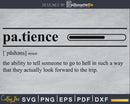 Patience definition svg printable file
