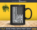 Patriotic Construction Worker Excavator Operator Digger Svg