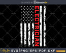 Patriotic Electrician American USA Flag Funny Lineman svg