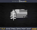 Patriotic Forester American Flag Svg Crafting Cut Files